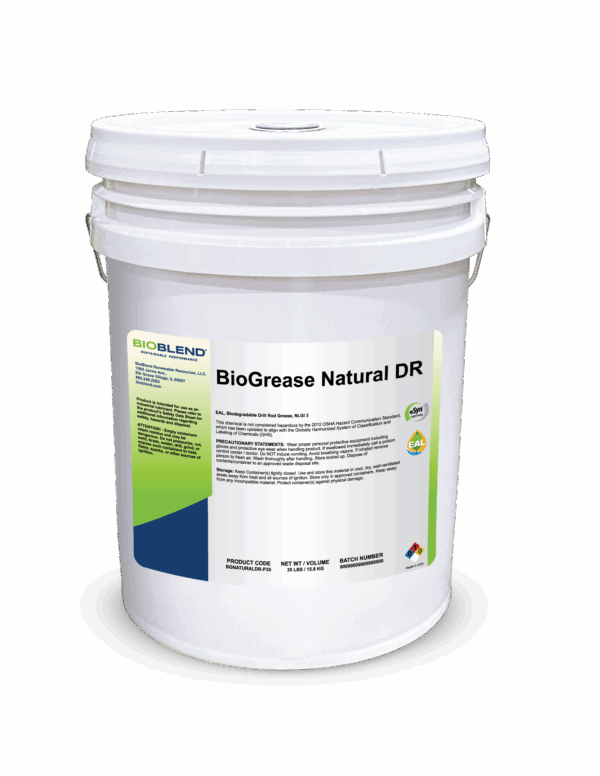 35 Pound Pail of BioGrease Natural DR Biodegradable Drill Rod Grease for Sustainable Drilling